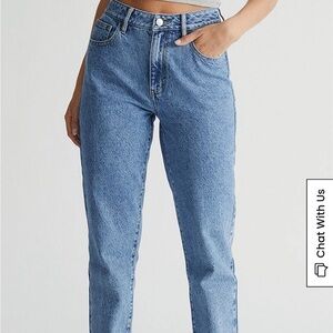 NWT PacSun June Blue Rigid Denim Mom Jean